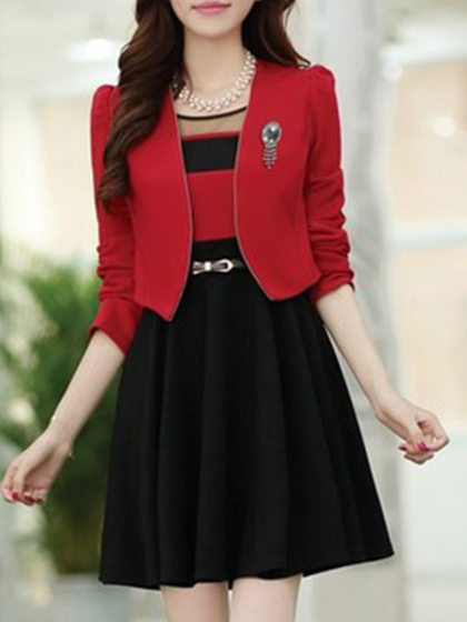 Two-piece Skater Dress