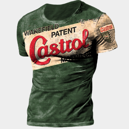 Castrol Racing print short-sleeved T-shirt